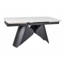 Стол обеденный SIGNAL ARMANDO белый/черный 160-240/90